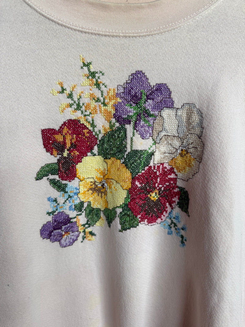1990’s Flower Crewneck