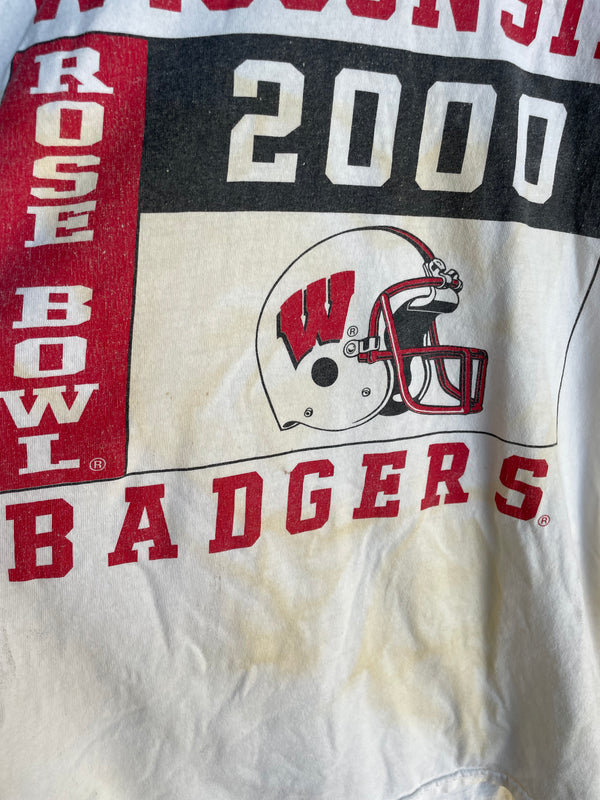 2000 Wisconsin Badgers Rose Bowl Tee - M