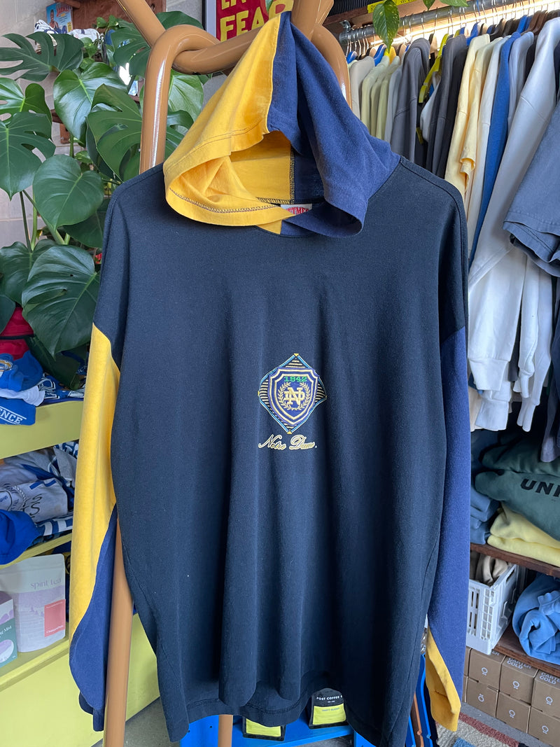 1990’s Notre Dame Colorblock Nutmeg Hoodie