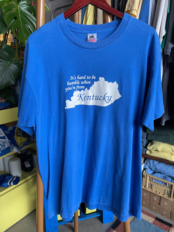 Kentucky Tee - Blue - it’s hard to be humble - XXL