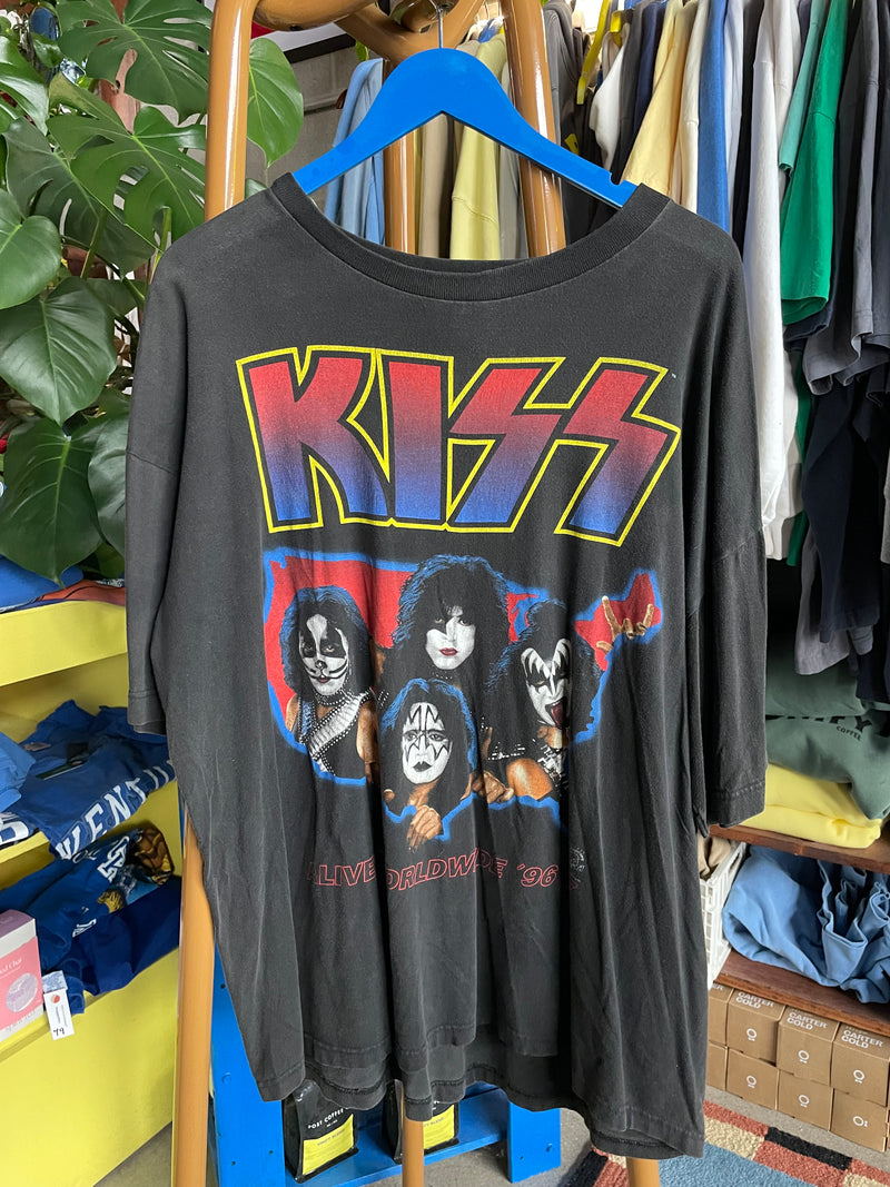 1996 Kiss Alive World Tour Tee