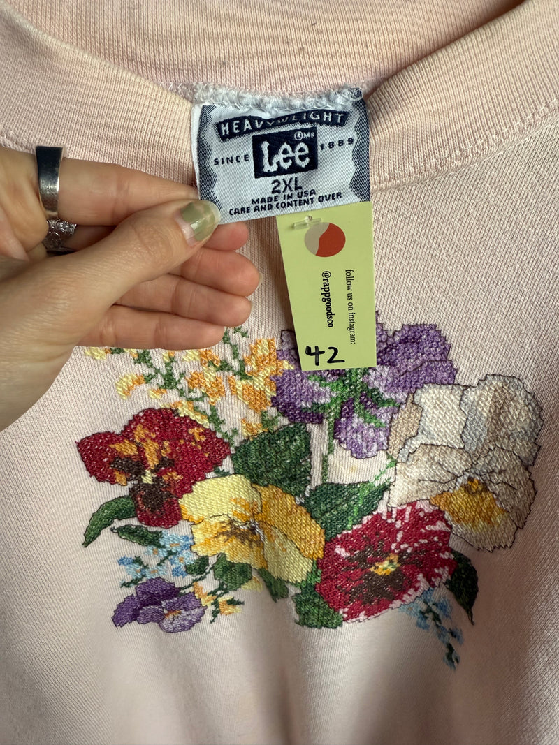 1990’s Flower Crewneck