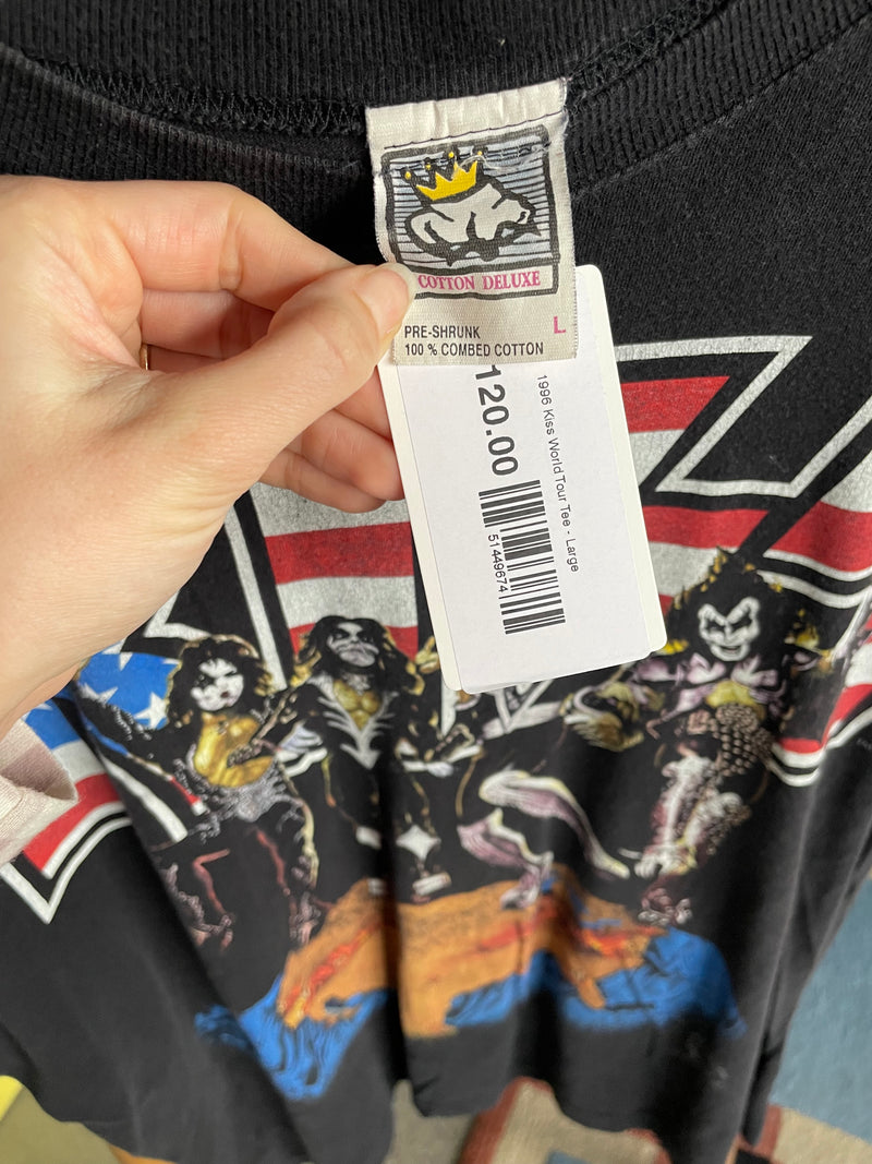 1996 Kiss World Tour Tee