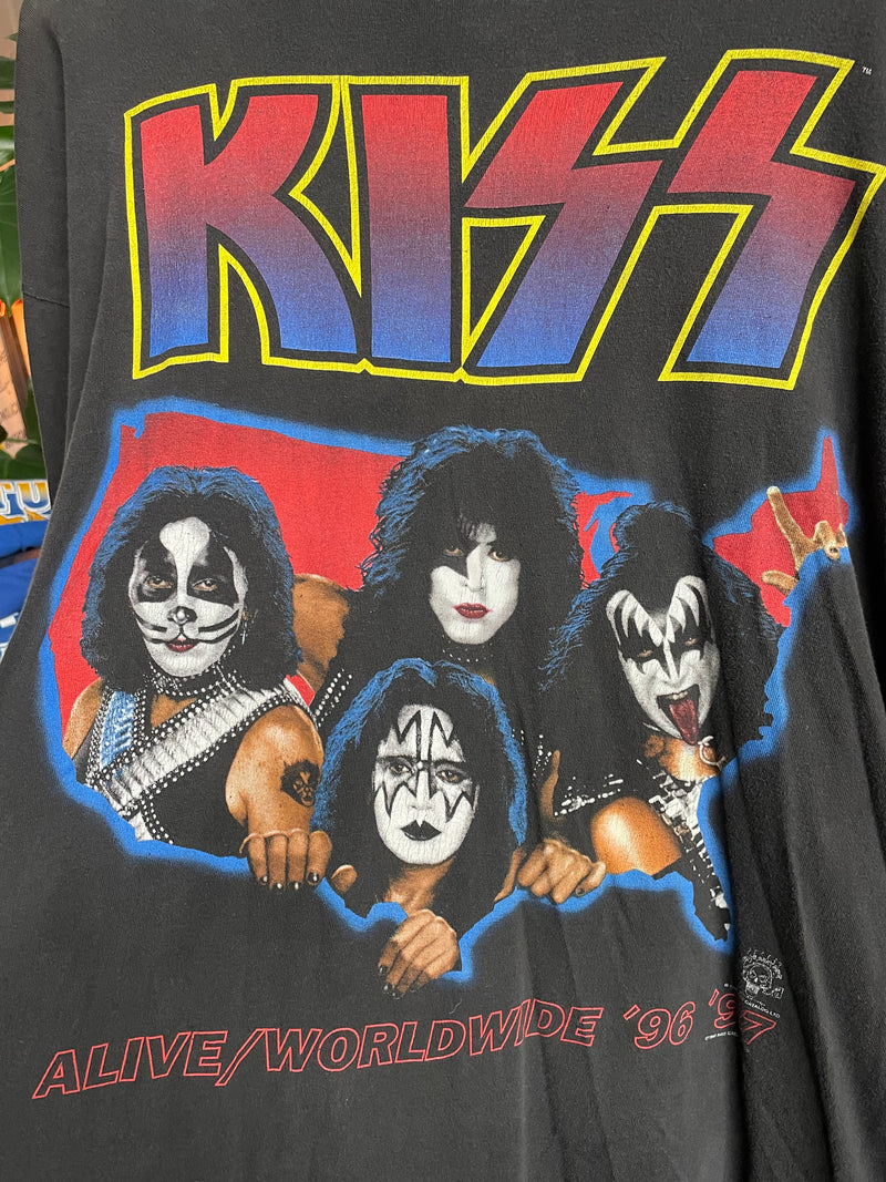 1996 Kiss Alive World Tour Tee