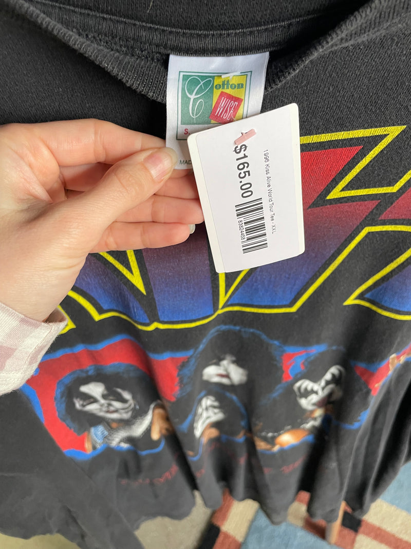 1996 Kiss Alive World Tour Tee