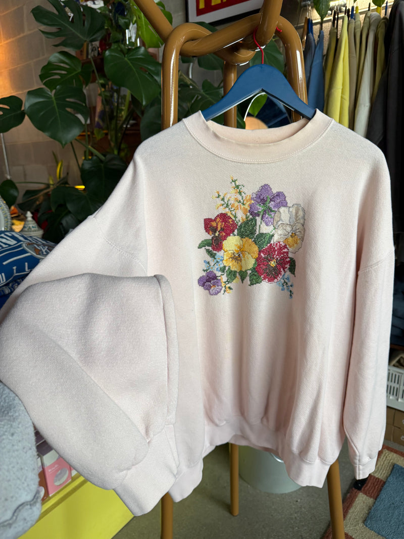 1990’s Flower Crewneck