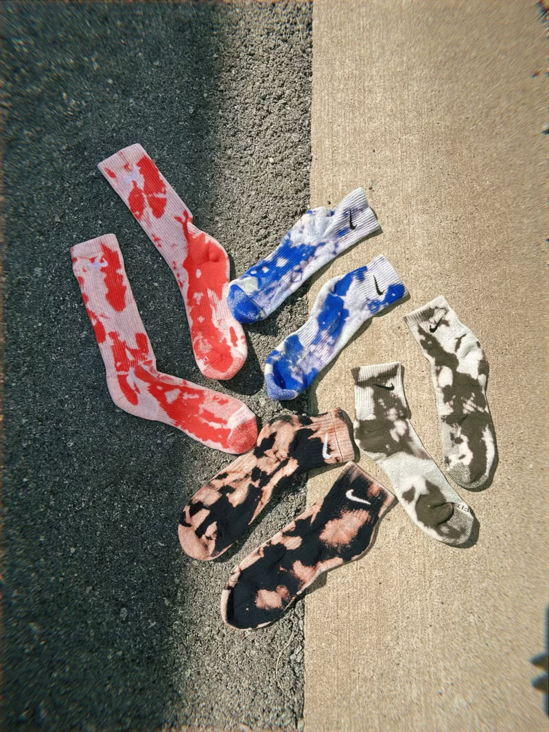 Bleach Dyed Socks