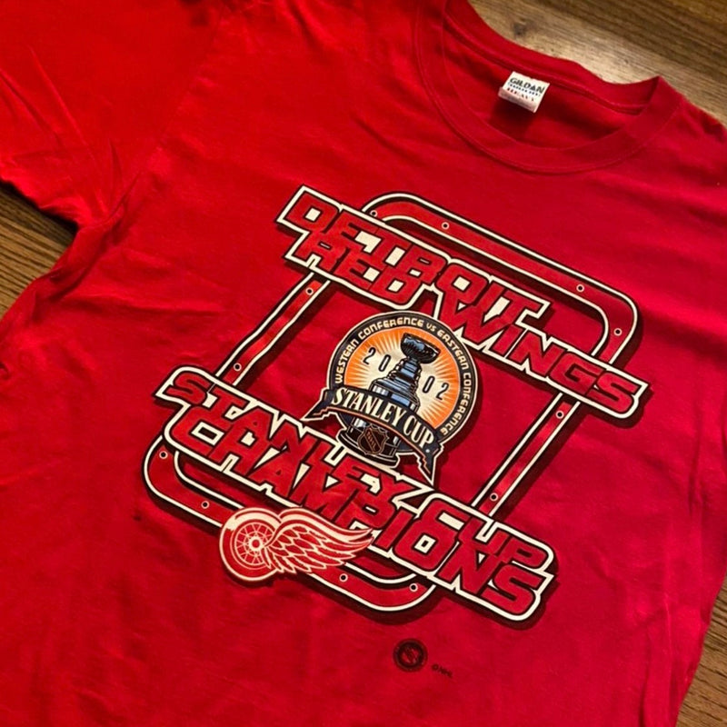 2002 Detroit Red Wings Stanley Cup Champs Tee