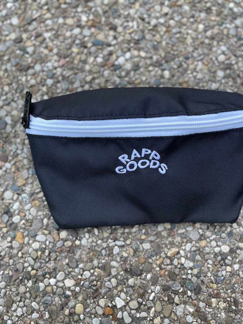 Rapp Goods Embroidered Fanny Pack B&W