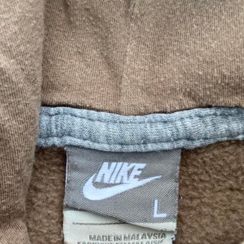 Early 2000’s Nike Ash Brown Spellout Hoodie