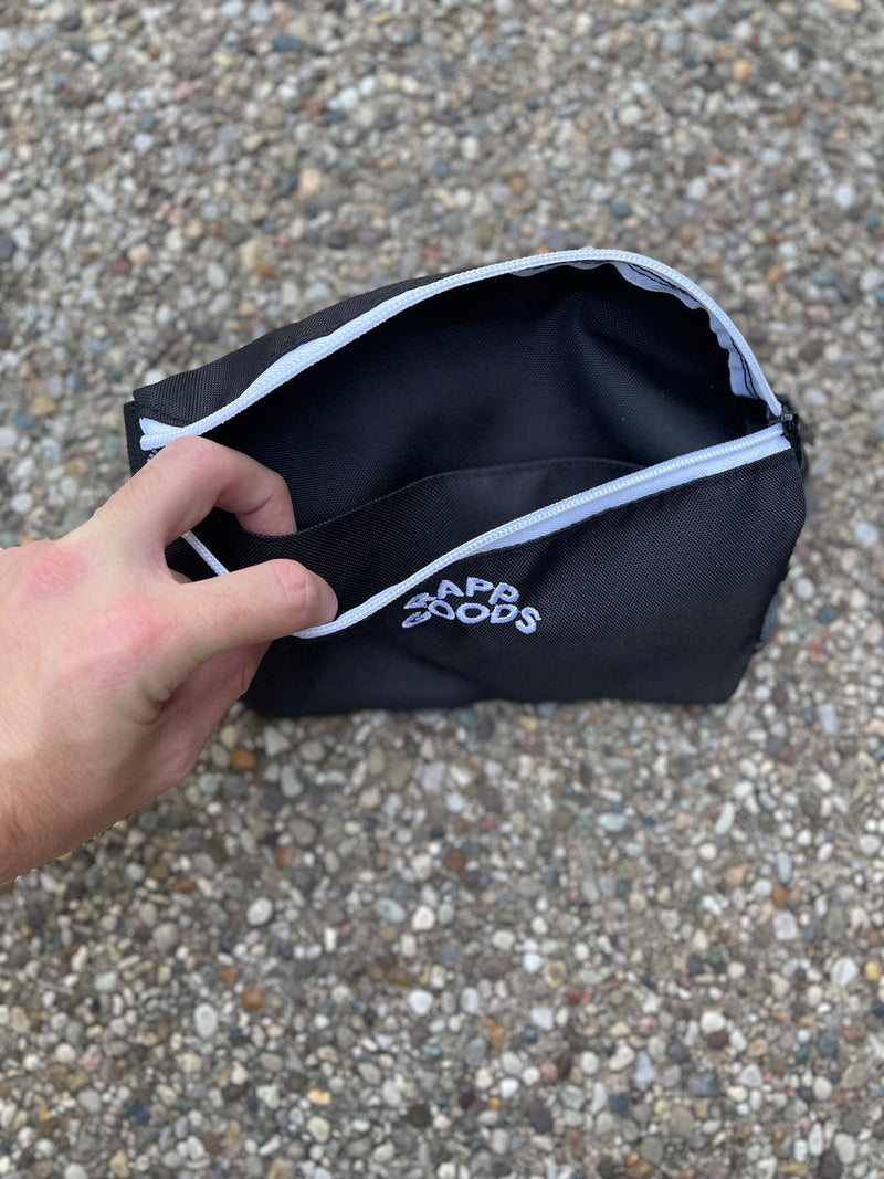 Rapp Goods Embroidered Fanny Pack B&W