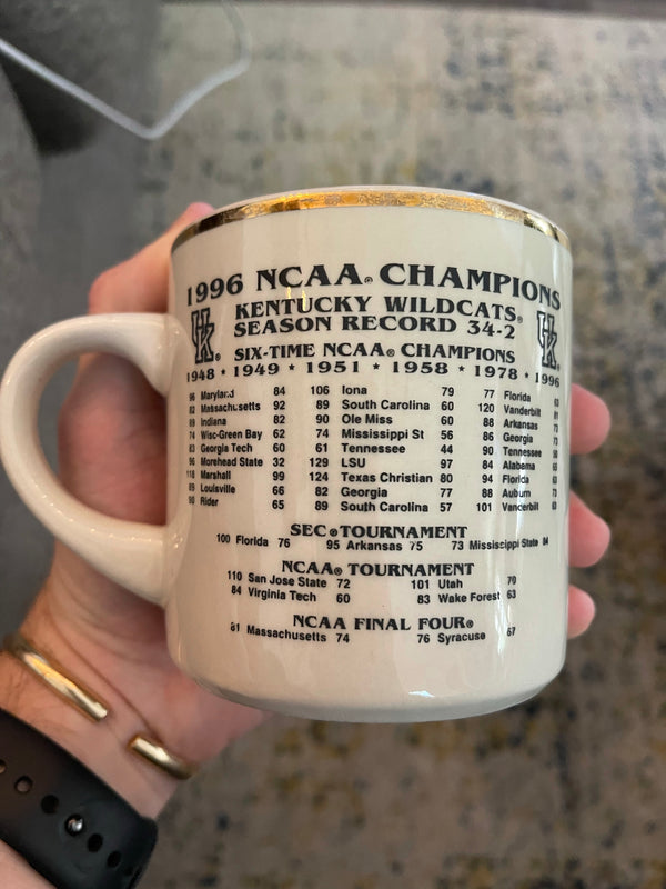 1996 Kentucky Wildcats Champs Mug