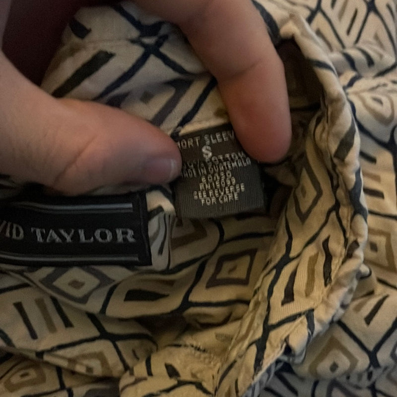 David Taylor Vintage Short Sleeve Button Up