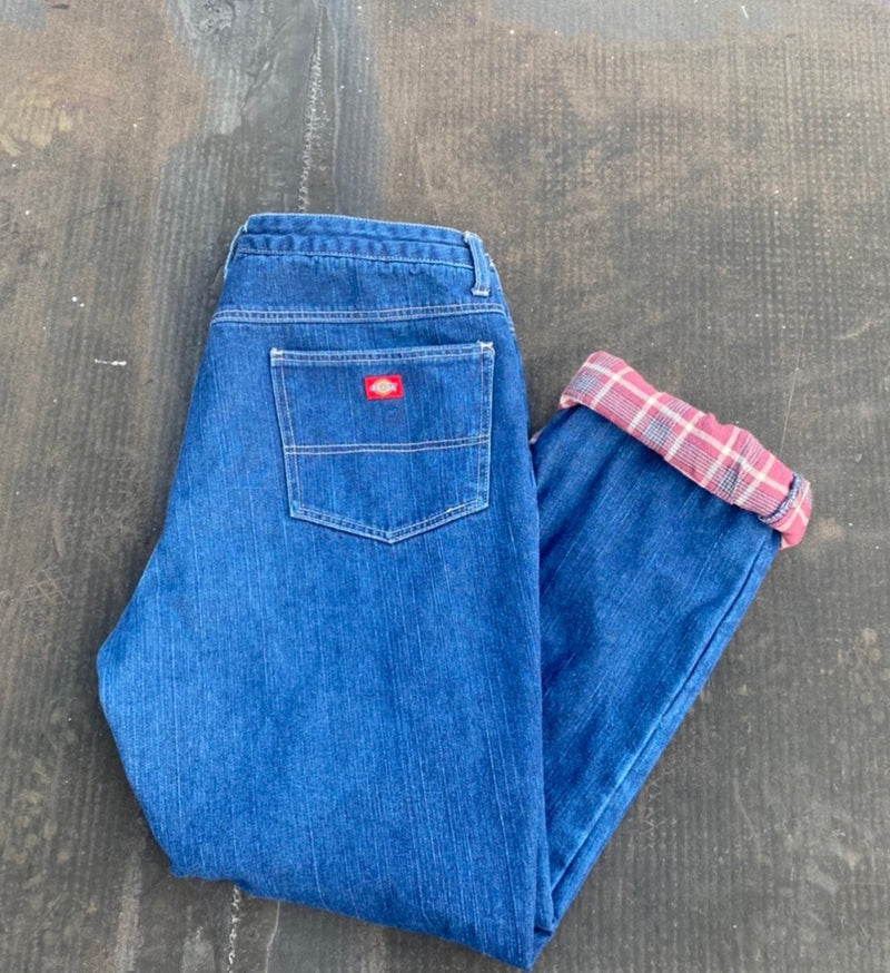 Dickies Flannel Lined Vintage Jeans