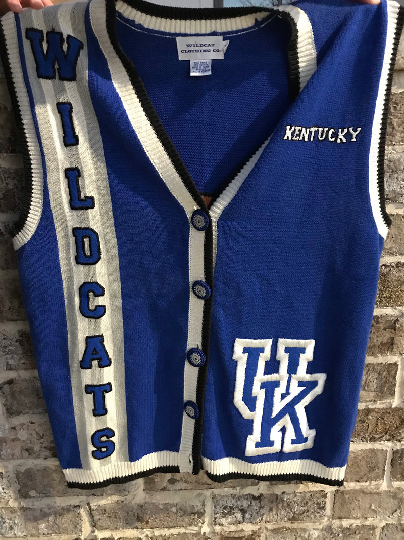 Kentucky Wildcats Vintage Vest Sweater