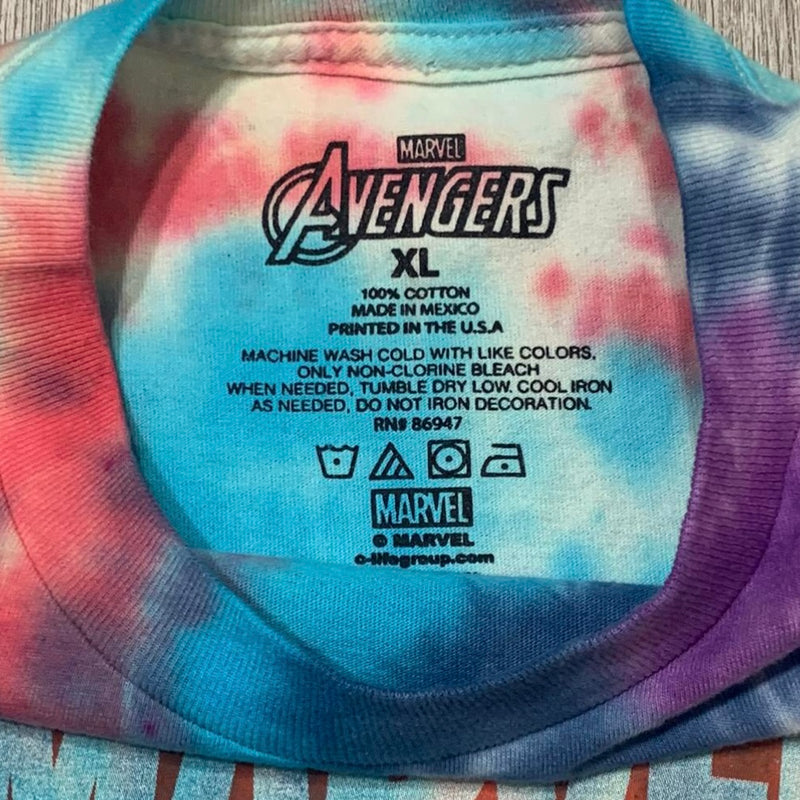 Marvel Avengers Tie Dye Vintage Tee