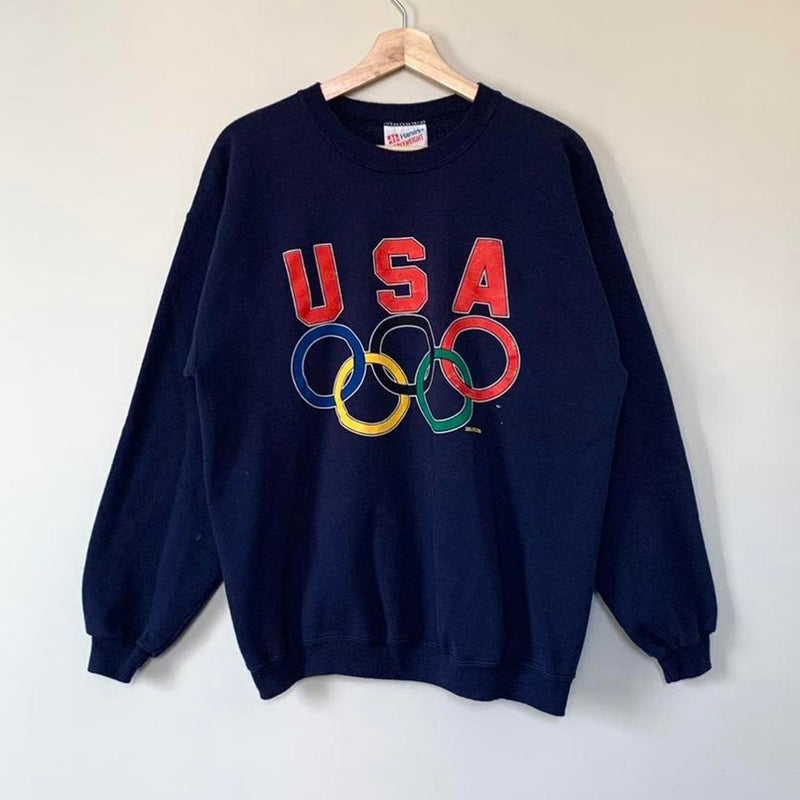 1990’s USA Olympics Navy Crewneck