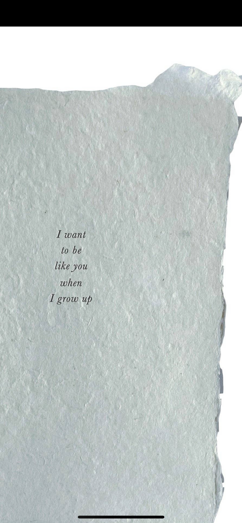 I Want To Be Like You When I Grow Up Card