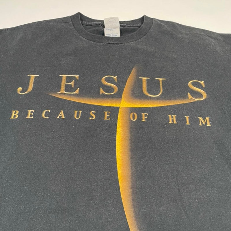 1990’s Jesus Because of Him Tee
