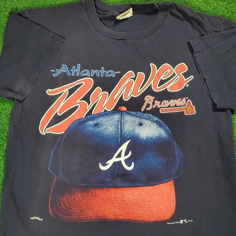 1990’s Atlanta Braves Helmet Nutmeg Tee