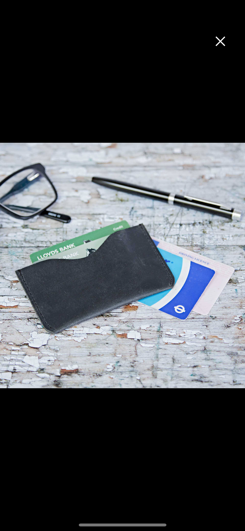 Buffalo Leather Slim Credit Card Holder