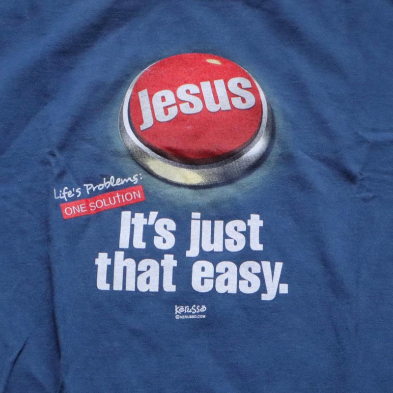 Jesus Easy Button Vintage Tee