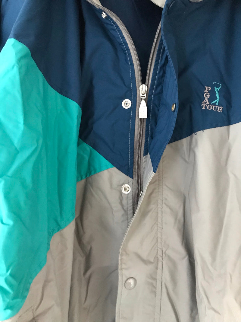 Color Blocked PGA Tour Windbreaker Jacket