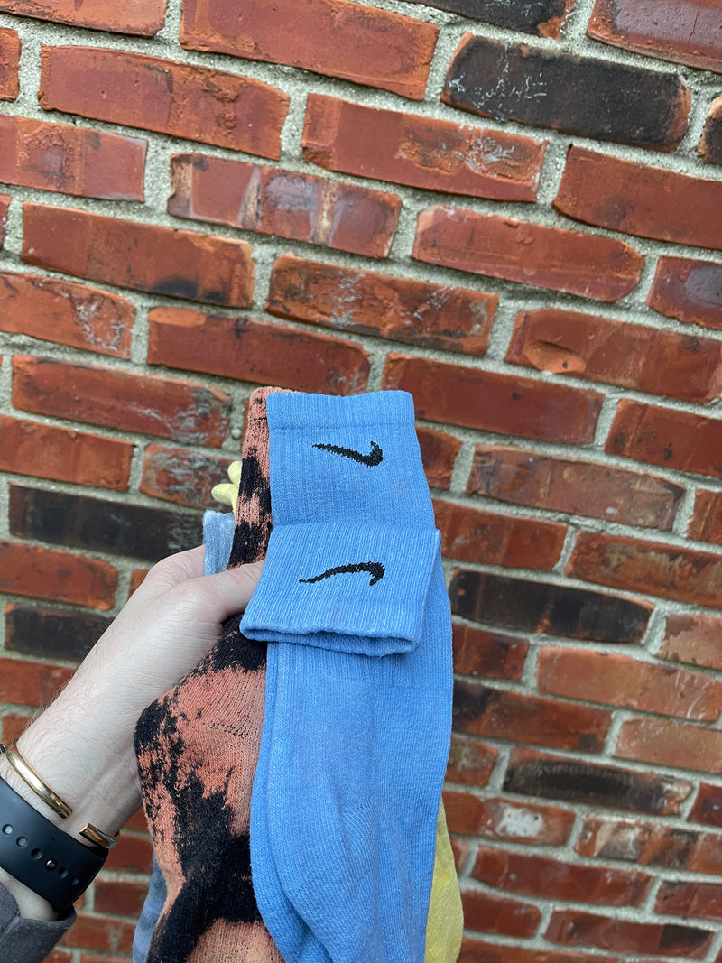 Blue Nike Dyed Socks