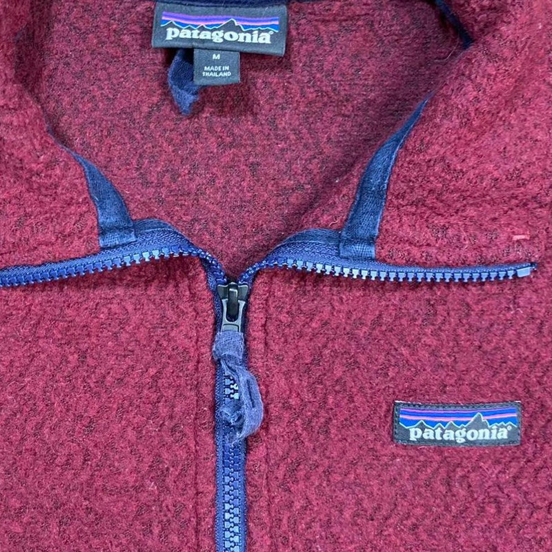 Patagonia Burgundy Half Zip Sweater