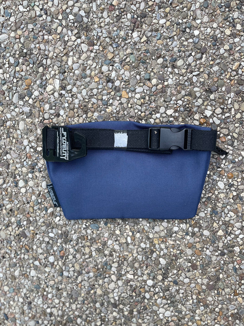 Rapp Goods Embroidered Fanny Pack Blue+Gold