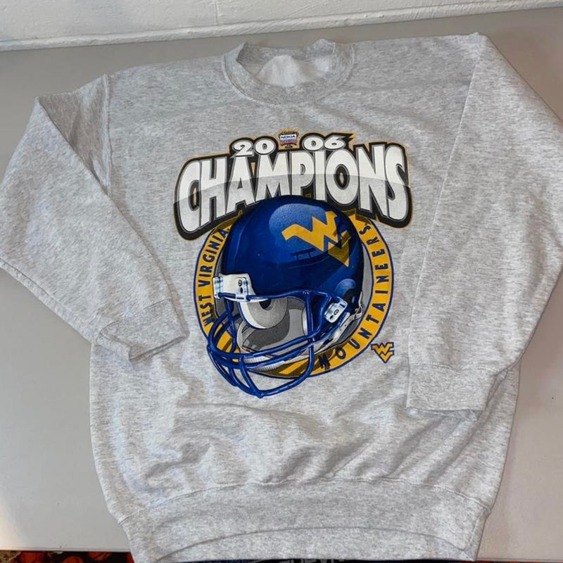 2006 West Virginia Mountaineers Sugar Bowl Champs Crewneck