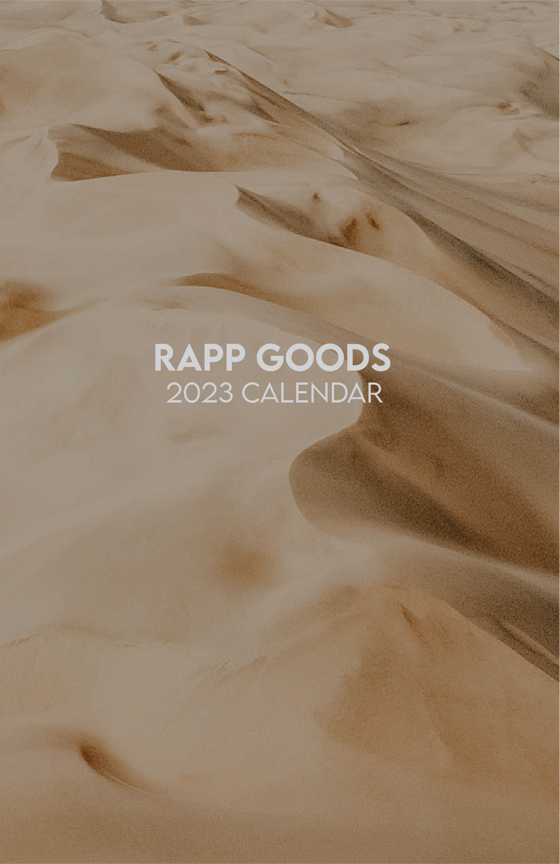 2023 Rapp Goods Travel Calendar